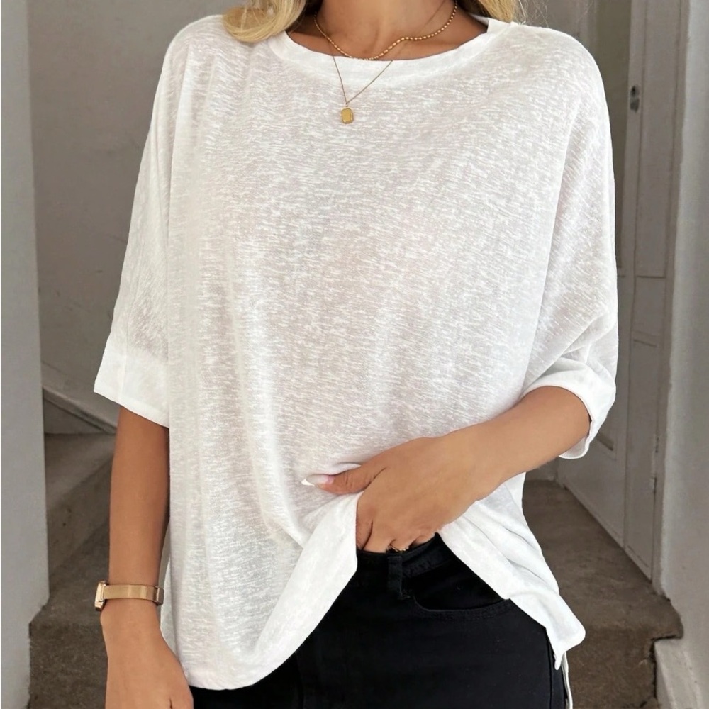 Casual White Women's Top